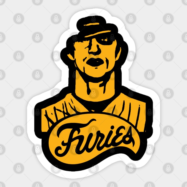 Baseball Furies ORANGE Sticker by DKornEvs